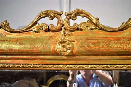 Grand miroir dorè Louis XV